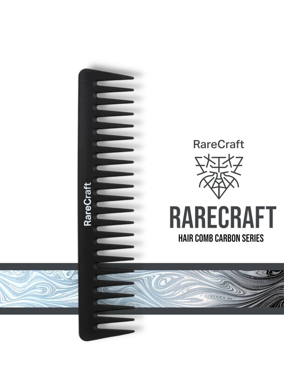 RareCraft Hair Comb Carbon Series - Lockhart's Authentic Grooming Company, LLC