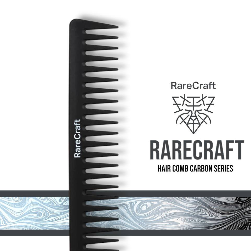 RareCraft Hair Comb Carbon Series - Lockhart's Authentic Grooming Company, LLC