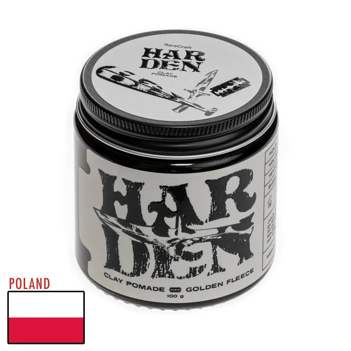 RareCraft Harden Clay Pomade - Lockhart's Authentic Grooming Company, LLC
