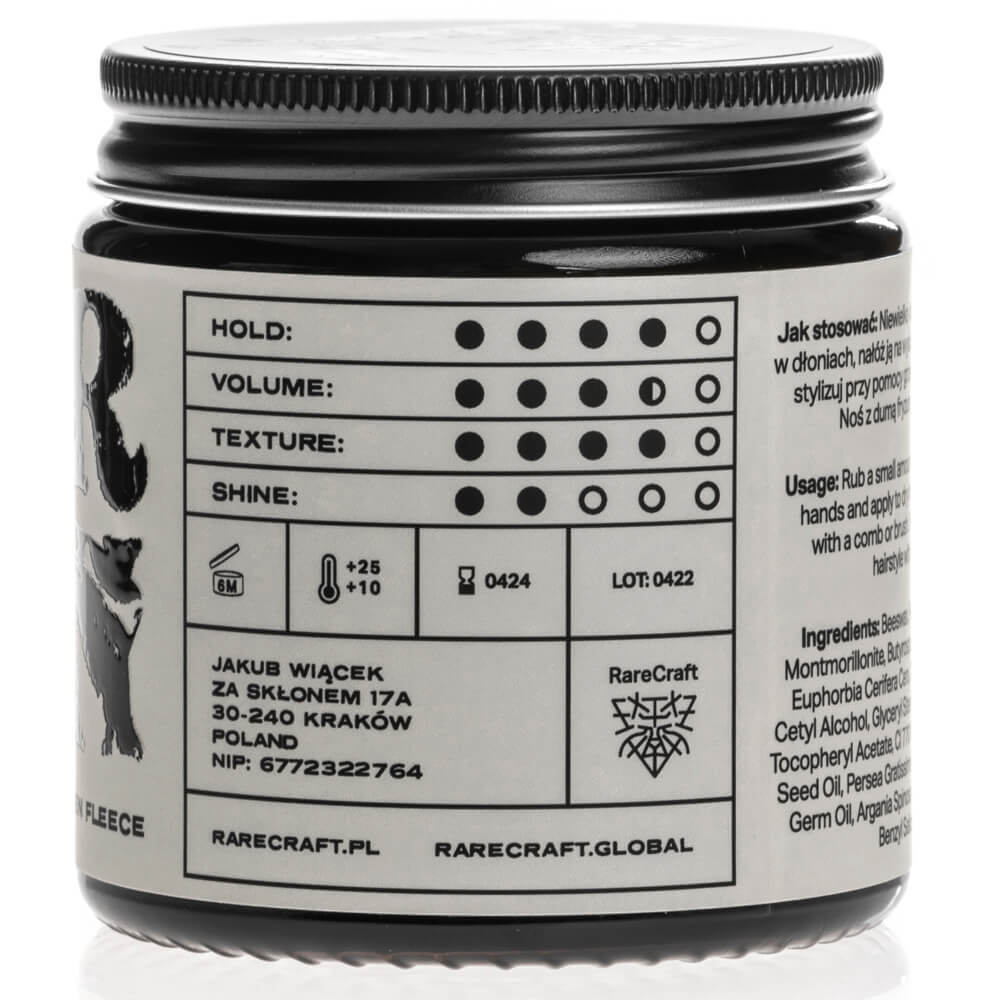 RareCraft Harden Clay Pomade - Lockhart's Authentic Grooming Company, LLC