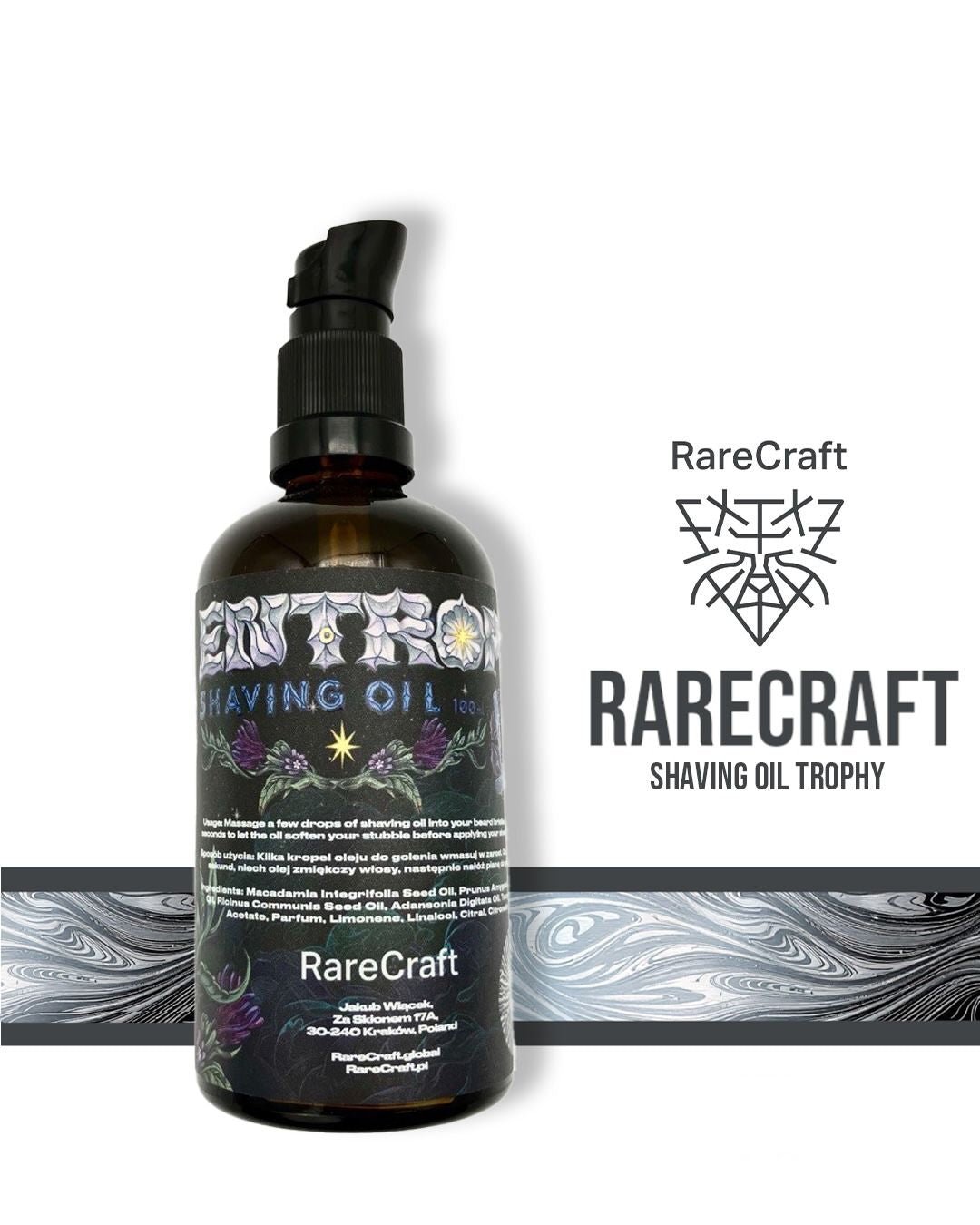 RareCraft Shaving Oil Entropy - Lockhart's Authentic Grooming Company, LLC