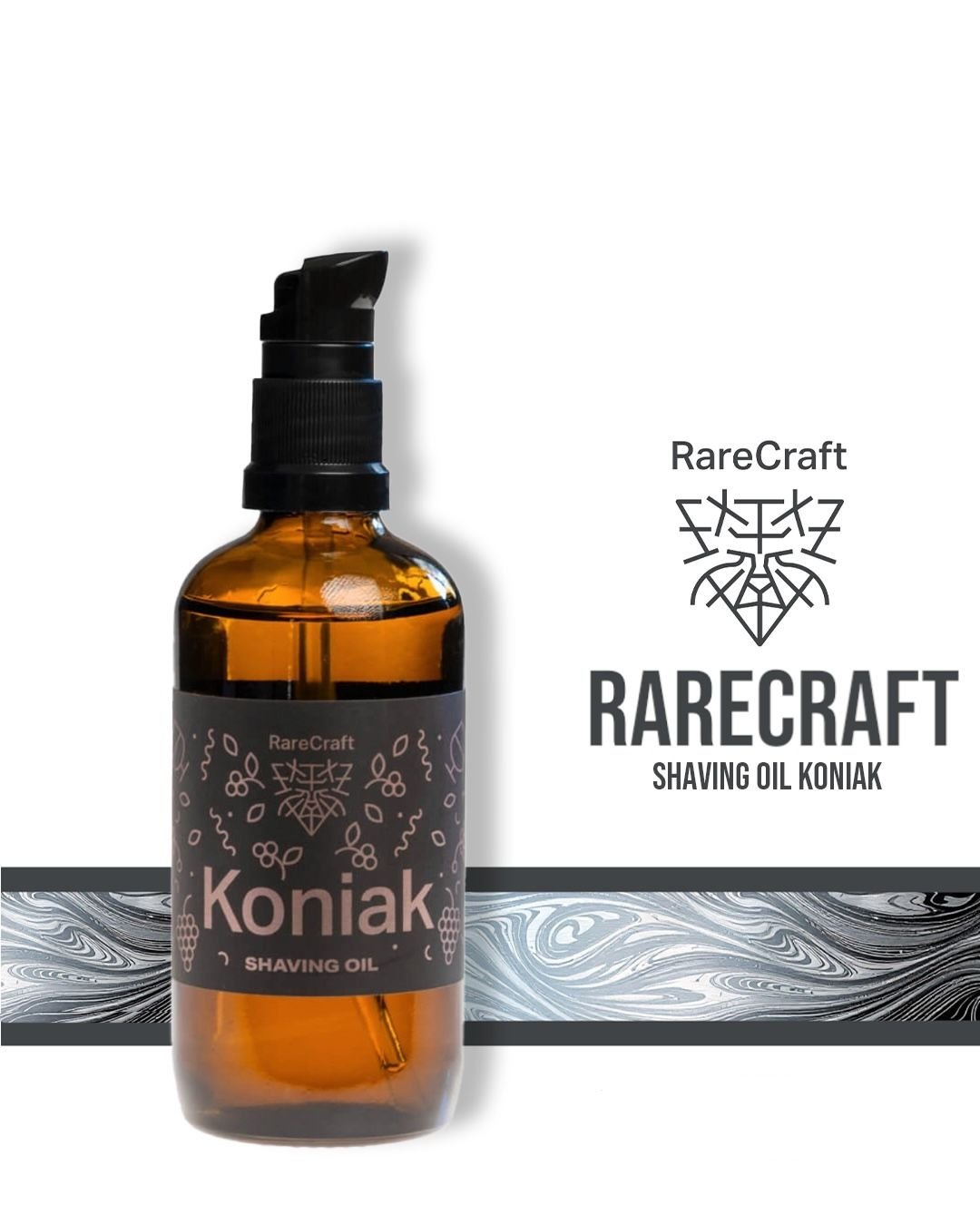 RareCraft Shaving Oil Koniak - Lockhart's Authentic Grooming Company, LLC