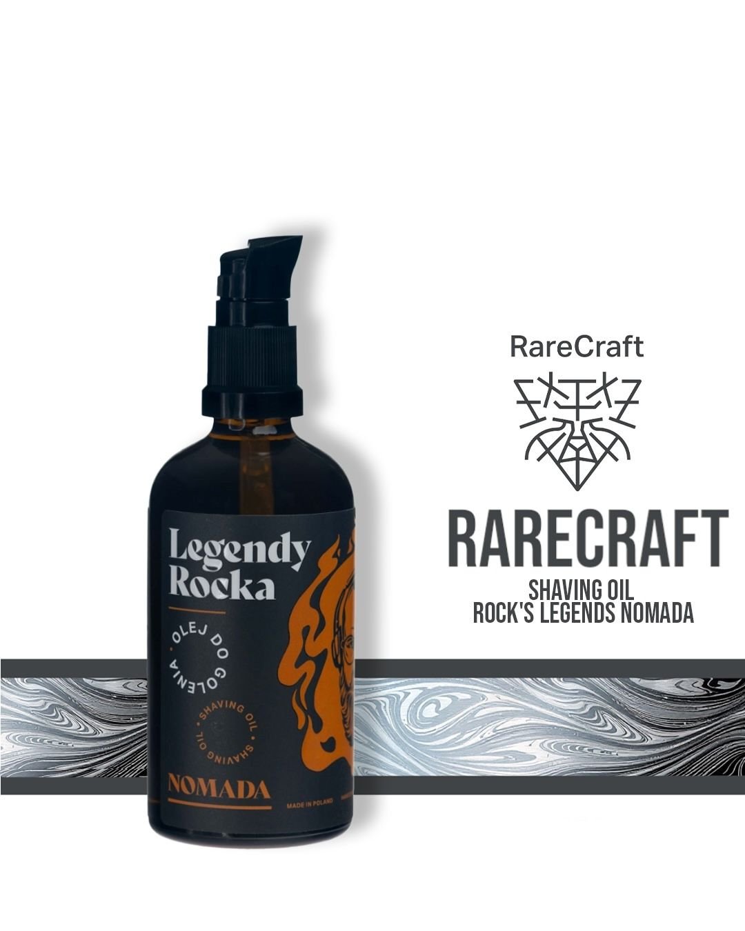 RareCraft Shaving Oil Rock's Legends Nomada - Lockhart's Authentic Grooming Company, LLC