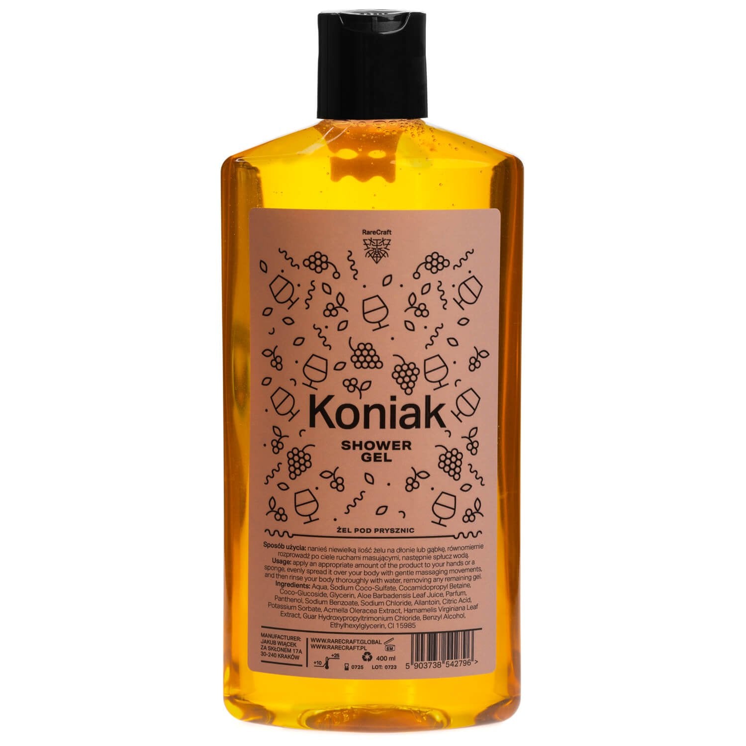 RareCraft Shower Gel Koniak - Lockhart's Authentic Grooming Company, LLC