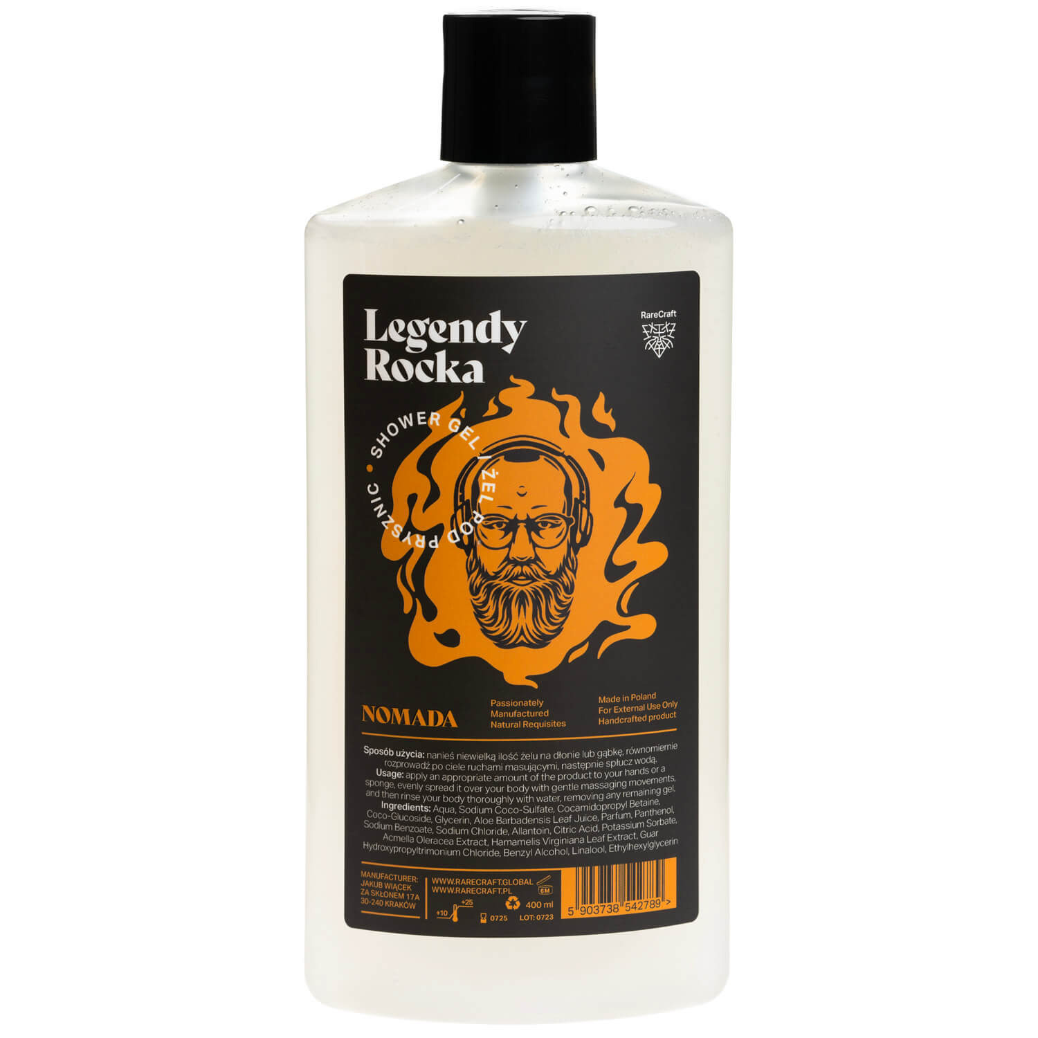 RareCraft Shower Gel Rock's Legends Nomada - Lockhart's Authentic Grooming Company, LLC