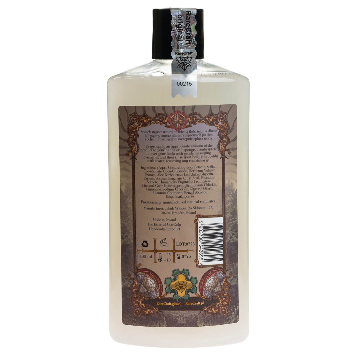 RareCraft Shower Gel Tortuga - Lockhart's Authentic Grooming Company, LLC