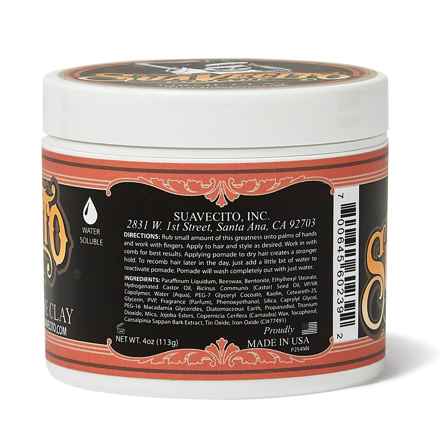 Suavecito Firme Firme Clay 4oz. - Lockhart's Authentic Grooming Company, LLC