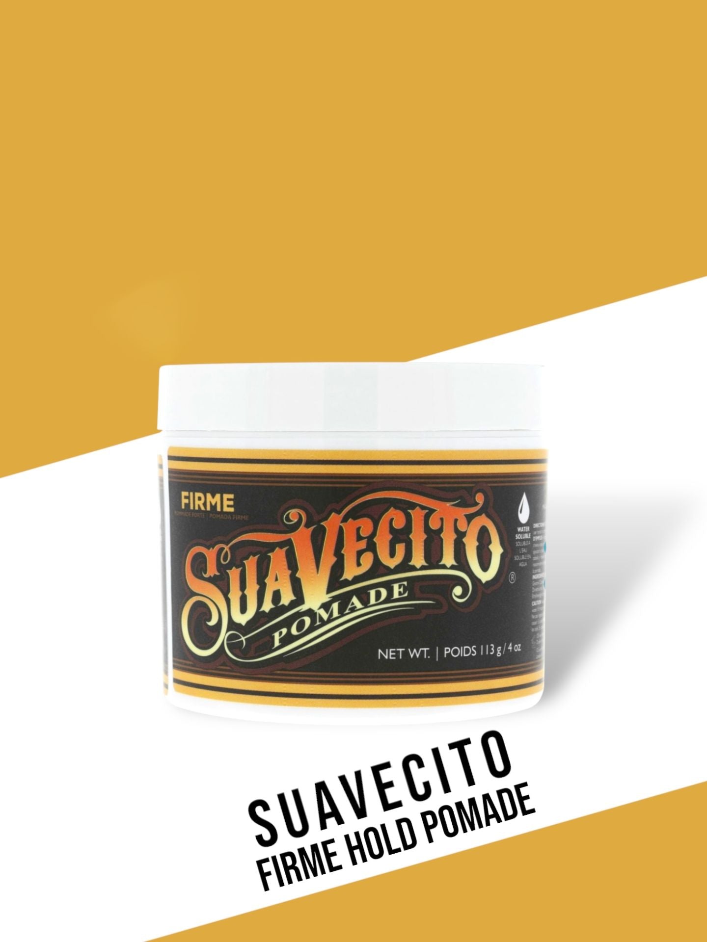 Suavecito Firme Hold Pomade - Lockhart's Authentic Grooming Company, LLC